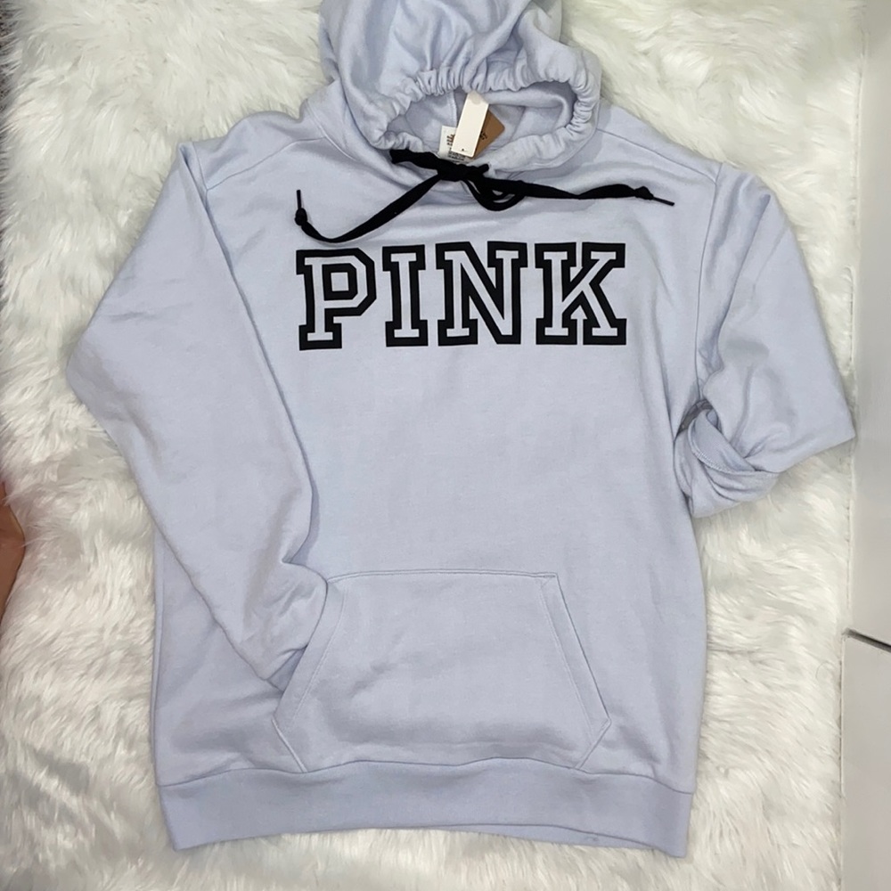 🆕 PINK EDL Campus pullover hoodie hydrangea blue Small - Picture 2 of 10